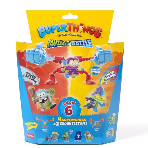 Superthings Pack 6 Mutant Battle* Electrónicos