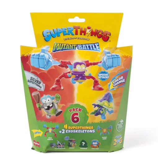 Superthings Pack 6 Mutant Battle* Electrónicos