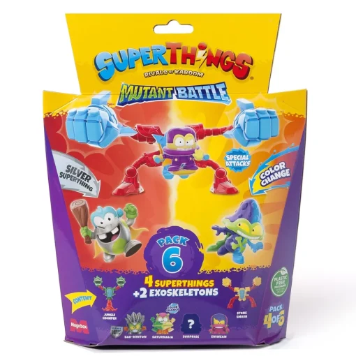 Superthings Pack 6 Mutant Battle* Electrónicos