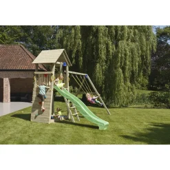 MASGAMES Parque Infantil Belvedere L Con Columpio Doble* Casitas Y Parques