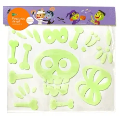 El Corte Inglés Pegatinas De Gel Reutilizables Esqueleto Halloween* Disfraces Y Complementos