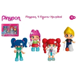 Pinypon .Pack 4 Figuras Hospital* Munecas Y Peluches