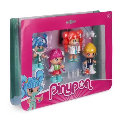 Pinypon .Pack 4 Figuras Hospital* Munecas Y Peluches
