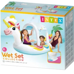 Intex Piscina Con Ducha + Toldo Unicornio* Juguetes Al Aire Libre