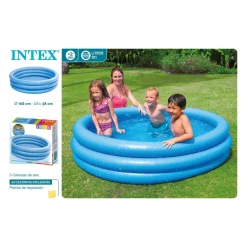 Colorbaby Piscina Hinchable 3 Aros Azul* Juguetes Al Aire Libre