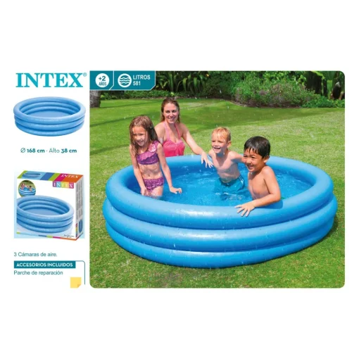 Colorbaby Piscina Hinchable 3 Aros Azul* Juguetes Al Aire Libre