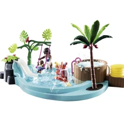 Playmobil Piscina Infantil Con Banera Hidromasaje Family Fun* Muñecos Articulados