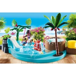 Playmobil Piscina Infantil Con Banera Hidromasaje Family Fun* Muñecos Articulados