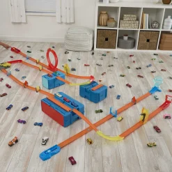Hot Wheels Pista Para Coches De Juguete Surtidos Track Builder Choque De Hielo * Coches, Circuitos Y Radiocontrol