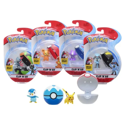 Bizak Pokeball Clip N Go Pokemon * Muñecos Articulados