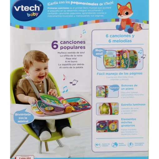 VTech Primeras Canciones Libro Interactivo Para Bebes Rosa Baby* Preescolar