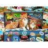 Educa Borrás Puzzle 200 Piezas Gatitos Viajeros* Puzzles Y Construcciones