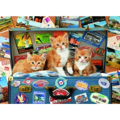 Educa Borrás Puzzle 200 Piezas Gatitos Viajeros* Puzzles Y Construcciones