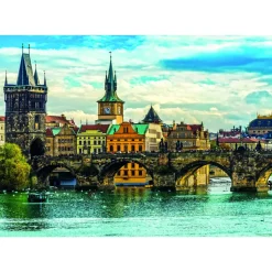 Educa Borrás Puzzle 2000 Piezas Vistas De Praga* Puzzles Y Construcciones