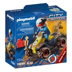 Playmobil Quad De Offroad Con Motor De Friccion City Action* Muñecos Articulados