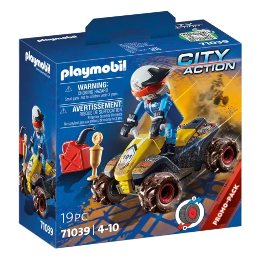 Playmobil Quad De Offroad Con Motor De Friccion City Action* Muñecos Articulados