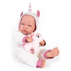 Muñecas Antonio Juan Recien Nacida Con Disfraz De Unicornio* Munecas Y Peluches