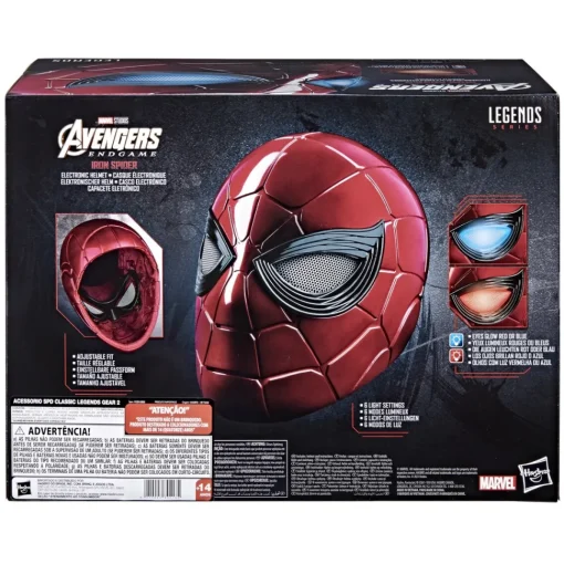 HASBRO FAN Replica Marvel Avengers Endgame Mascara Iron Spider Hasbro Marvel Legends Series * Muñecos Articulados