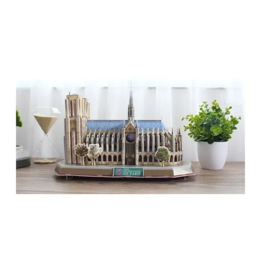 CubicFun Rompecabezas 3D Notre Dame De Paris Con Luz Led* Puzzles Y Construcciones