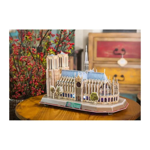 CubicFun Rompecabezas 3D Notre Dame De Paris Con Luz Led* Puzzles Y Construcciones
