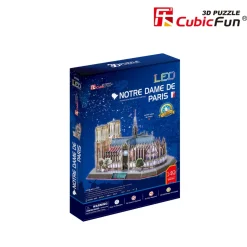 CubicFun Rompecabezas 3D Notre Dame De Paris Con Luz Led* Puzzles Y Construcciones