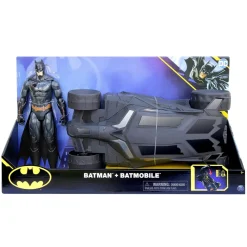 Spin Master Set De Batman Y Batimovil, Figura De Accion De Batman De 30 Cm Superheroe Dc Comics* Muñecos Articulados
