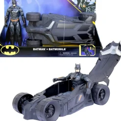 Spin Master Set De Batman Y Batimovil, Figura De Accion De Batman De 30 Cm Superheroe Dc Comics* Muñecos Articulados