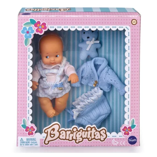 Barriguitas Set De Bebe Con Ropita Azul Famosa* Munecas Y Peluches