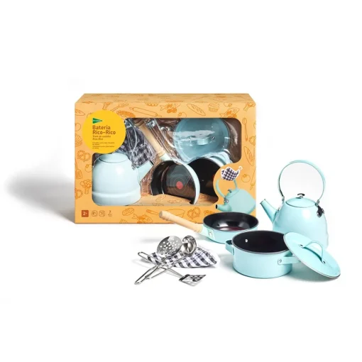 El Corte Inglés Set De Cocinitas De Metal Rico-Rico El Corte Ingles* Jugar A Ser Mayor