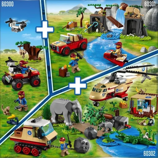 LEGO Set De Construccion De Maquetas Rescate De La Fauna Salvaje: Operacion City Wildlife* Puzzles Y Construcciones