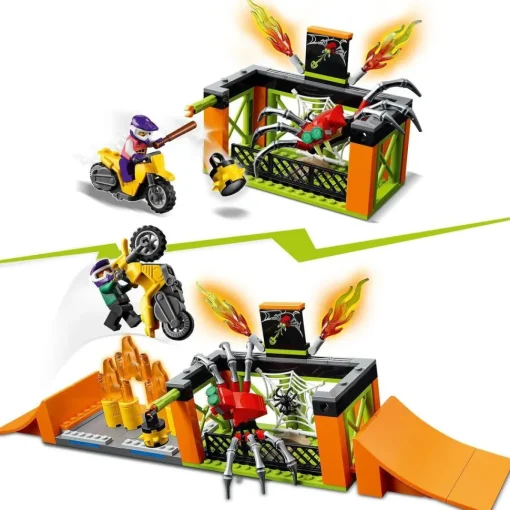 LEGO Set De Construccion Parque Acrobatico Con Moto De Juguete City Stuntz* Puzzles Y Construcciones