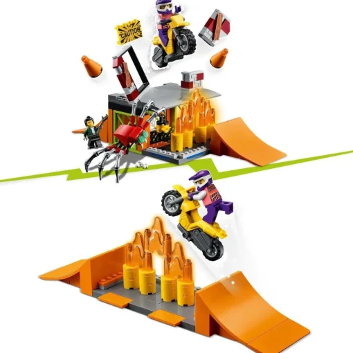 LEGO Set De Construccion Parque Acrobatico Con Moto De Juguete City Stuntz* Puzzles Y Construcciones