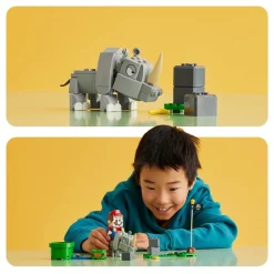LEGO Set De Construccion Rambi, El Rinoceronte Set De Expansion: Donkey Kong Super Mario* Puzzles Y Construcciones