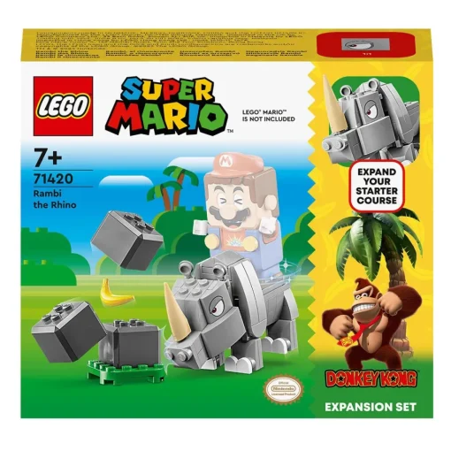 LEGO Set De Construccion Rambi, El Rinoceronte Set De Expansion: Donkey Kong Super Mario* Puzzles Y Construcciones