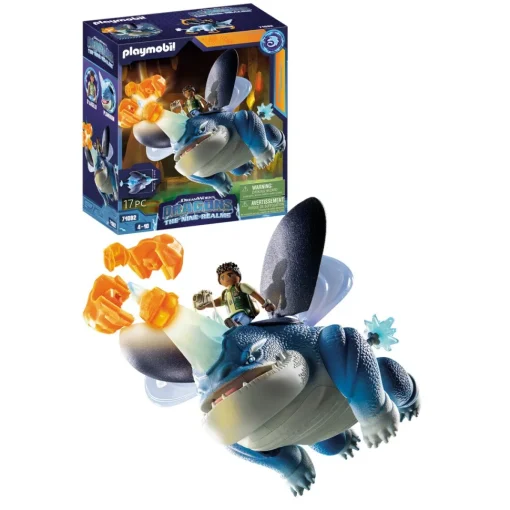Playmobil Set Dragons Nine Realms: Plowhorn & D'Angelo Dreamworks Dragons* Muñecos Articulados