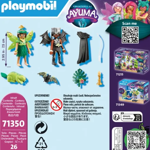 Playmobil Set Forest Fairy & Bat Fairy Con Animales Del Alma * Muñecos Articulados