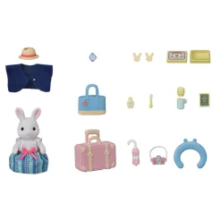 Sylvanian Families Set Viaje De Fin De Semana Emilia Conejo De Nieve* Munecas Y Peluches