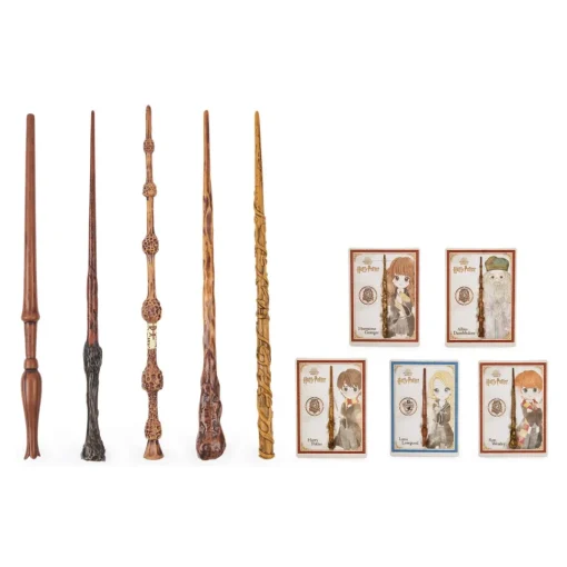Wizarding World Surtido De Varitas Magicas Con Tarjeta De Hechizos Harry Potter* Muñecos Articulados