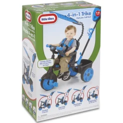 Little Tikes Triciclo Deluxe 4 En 1 Azul Neon * Bicicletas, Correpasillos, Triciclos