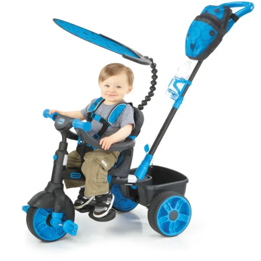 Little Tikes Triciclo Deluxe 4 En 1 Azul Neon * Bicicletas, Correpasillos, Triciclos