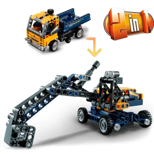 LEGO Vehiculo De Construccion 2En1 Volquete Y Excavadora De Juguete Technic* Puzzles Y Construcciones
