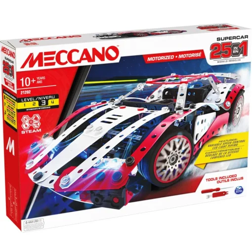 Meccano Vehiculo De Juguete Construccion Coche Supercar Multimodelo * Puzzles Y Construcciones