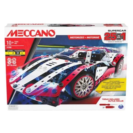 Meccano Vehiculo De Juguete Construccion Coche Supercar Multimodelo * Puzzles Y Construcciones