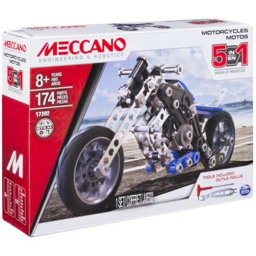 Meccano Vehiculo De Juguete Moto Multimodelo 5M Motorcycles * Puzzles Y Construcciones