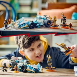LEGO Vehiculo Para Construir Zane Dragon Power: Deportivo De Competicion Spinjitzudragons Rising Ninjago* Puzzles Y Construcciones