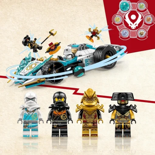 LEGO Vehiculo Para Construir Zane Dragon Power: Deportivo De Competicion Spinjitzudragons Rising Ninjago* Puzzles Y Construcciones