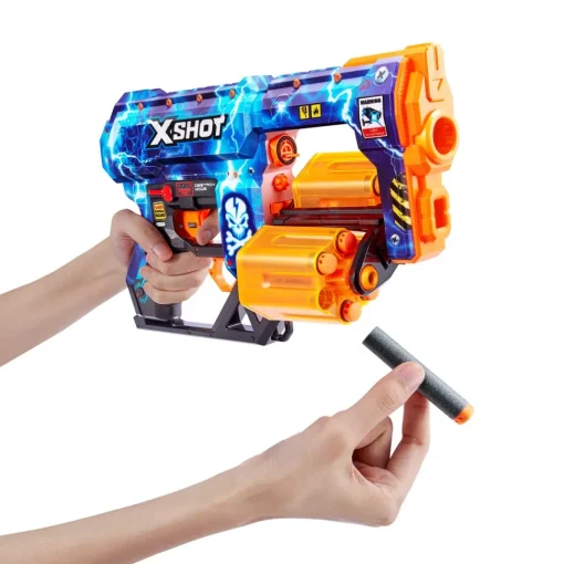 X-Shot - Skins Super Pack Dos Lanzadoras Dread Con 48 Dardos* Juguetes Al Aire Libre