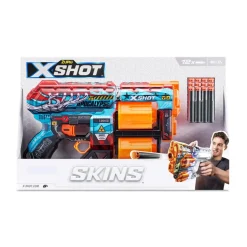 X-Shot Skins-Dread Doble Tambor Y 12 Dardos 3 Disenos Surtidos* Juguetes Al Aire Libre