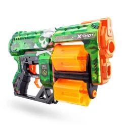 X-Shot Skins-Dread Doble Tambor Y 12 Dardos 3 Disenos Surtidos* Juguetes Al Aire Libre