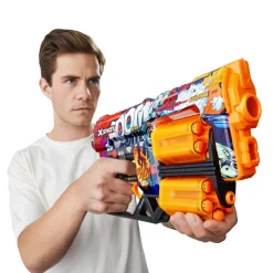 X-Shot Skins-Dread Doble Tambor Y 12 Dardos 3 Disenos Surtidos* Juguetes Al Aire Libre